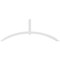 Ekena Millwork Archdale Architectural Grade PVC Gable Bracket, 108"W x 40 1/2"H x 4"D x 4"F, 9/12 Pitch GBP108X41X0404ARC00 - alternate 3